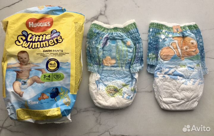 Подгузники трусики для плавания Huggies 7-15 кг