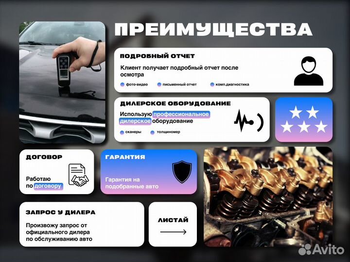 Подбор автомобиля Проверка по 120 пунктам