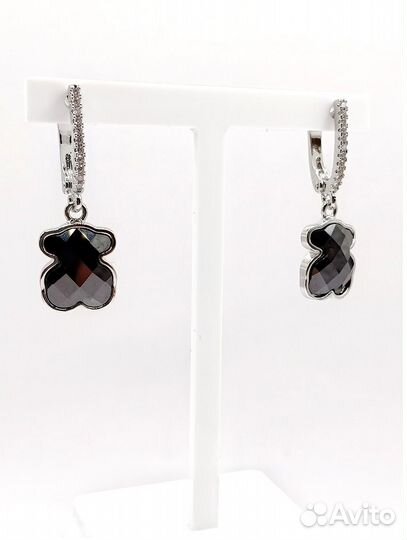 Серьги с мишкой tous керамика