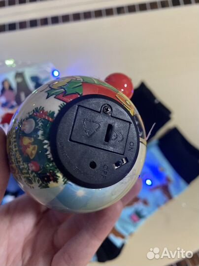 Подарочный набор новогодний носки шар серьги ёлки