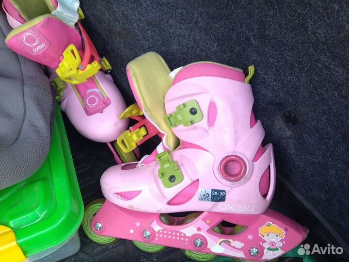Роликовые коньки детские раздвижные