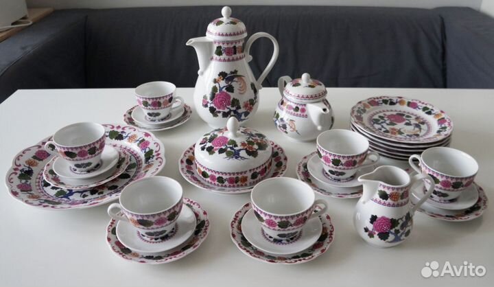 Чайный сервиз kahla ГДР Райская птица