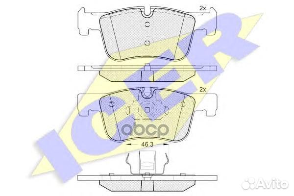 Колодки тормозные 182048 Icer
