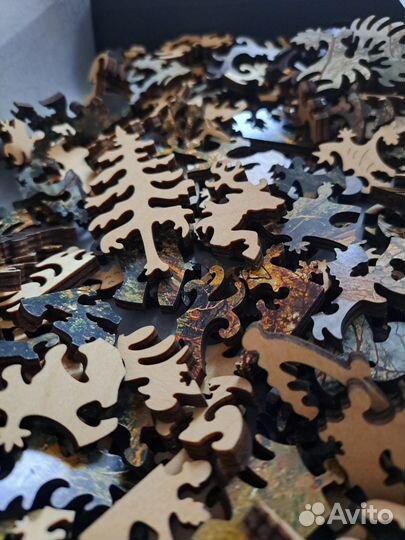 Деревянные пазлы davici - утро в сосновом лесу