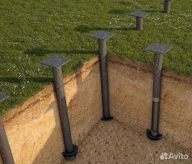 Винтовые сваи под ключ установка