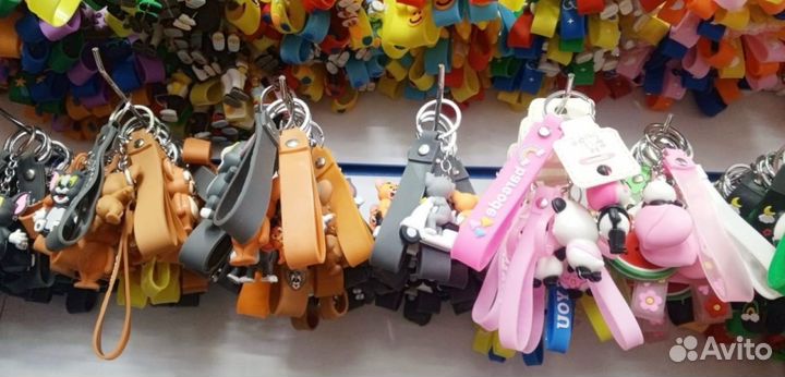 Детские брелоки брелки на ключи силиконовые оптом
