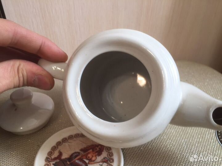 Заварочный чайник рыбы русалка тарелочка