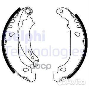Колодки тормозные барабанные LS1844 Delphi