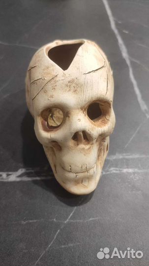 Грот аквариумный Череп