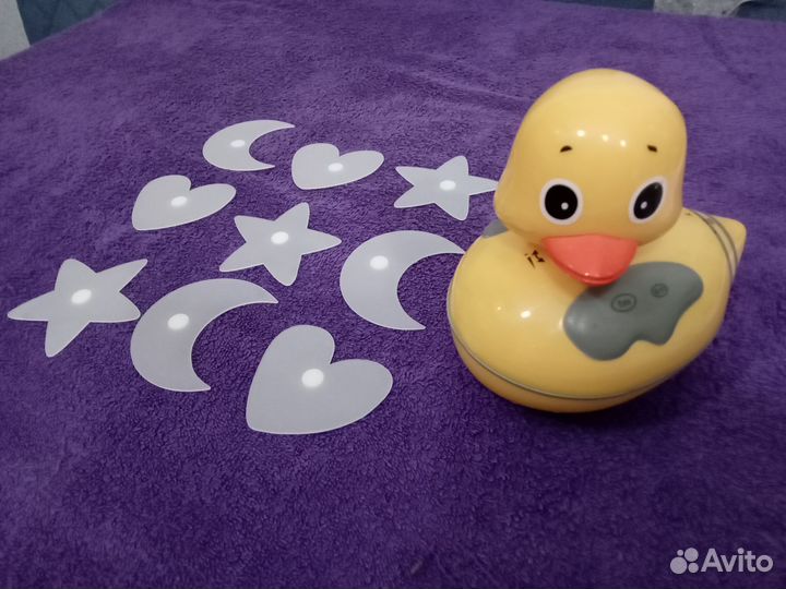 Утка с радио + 9 светящихся наклеек