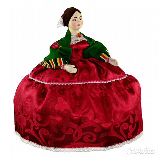 Ручная работа кукла на чайник Барыня подарок к чаю