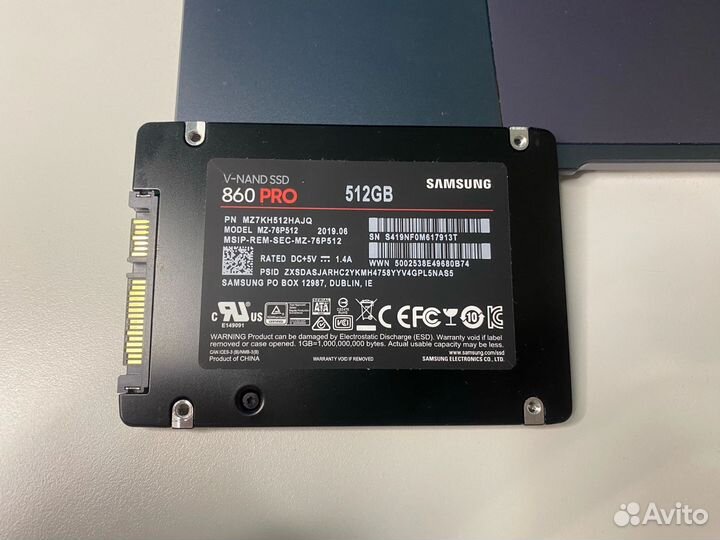 SSD Samsung 860 PRO 512Gb