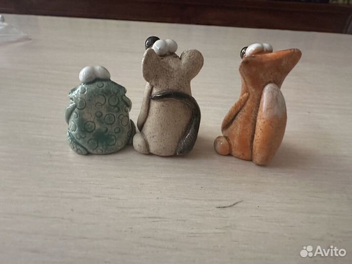 Фигурки ручная лепка забавные жители дома