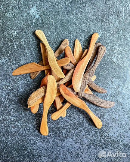 Нож из дерева для масла, паштета.Комплект 3шт