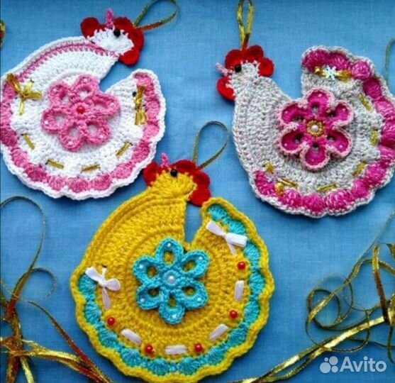 Прихватки-курочки, подарок к Пасхе, декор