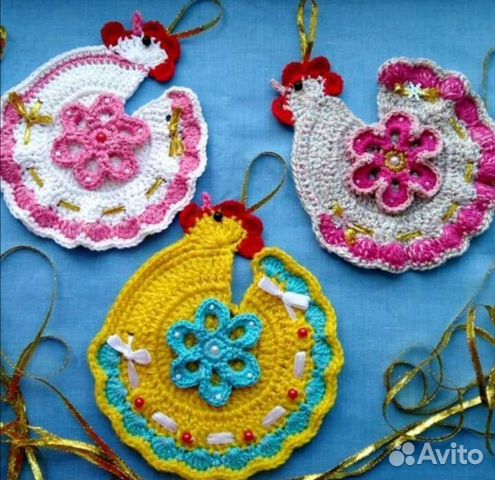 Прихватки-курочки, подарок к Пасхе, декор