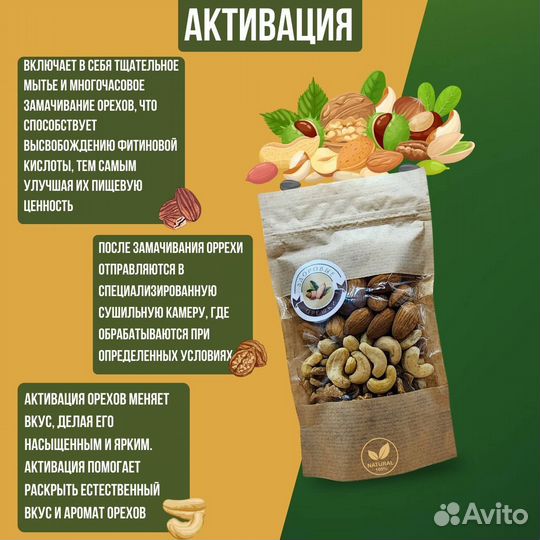 Набор орехов активированных