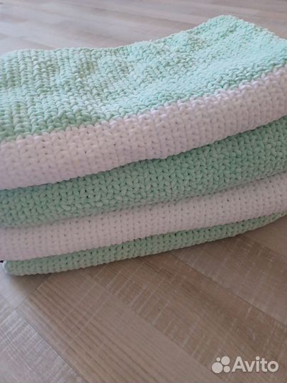Плед детский вязаный ручная работа