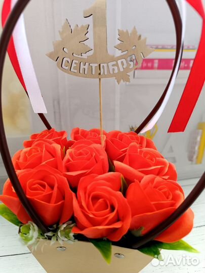 Букеты из мыльных цветов первое сентября