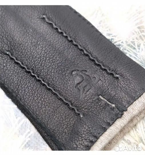 Перчатки женские кожаные, кожа оленя