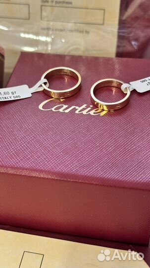 Золотое кольцо Cartier love 585 пробы