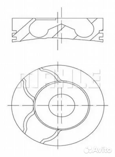Mahle 022 01 02 Поршнекомплект