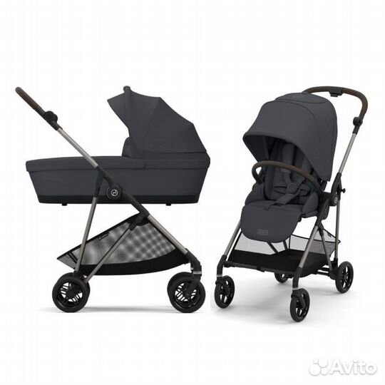 Коляска Cybex melio Monument Grey 2 в 1