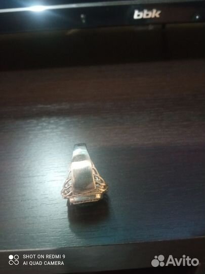 Серебряное кольцо, печатка, перстень