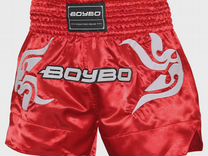 Шорты BoyBo для тайского бокса красные BST882 (XXS