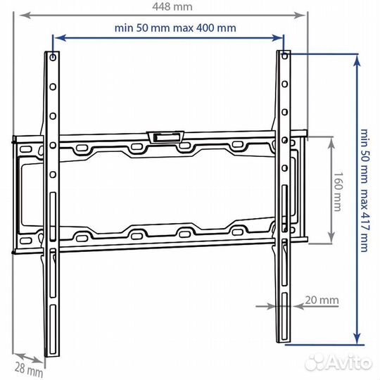 Кронштейн фиксированный Kromax element-3 #302176