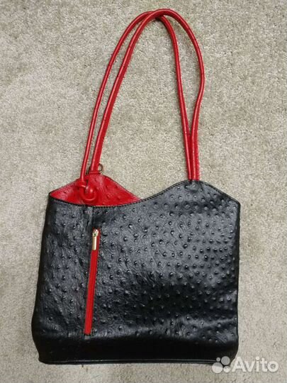 Сумка кожа страуса Италия.Оригинал