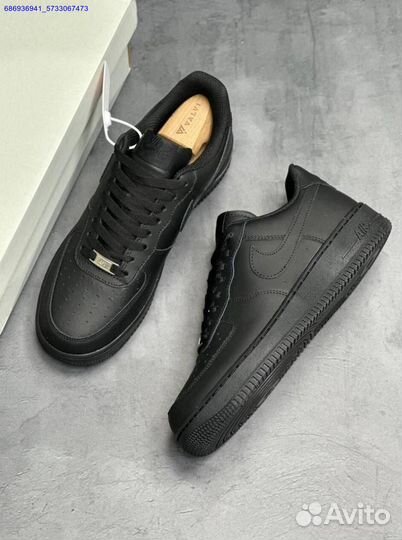 Кроссовки nike air force 1 black (Арт.15372)