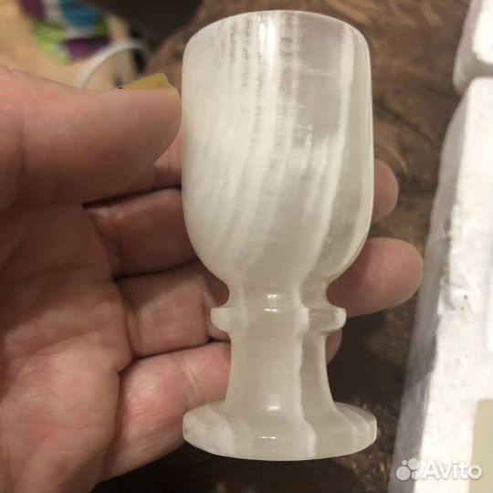 Рюмки из белого камня