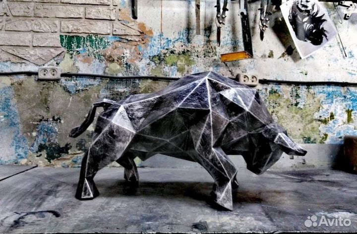 Полигональная фигура арт обьект