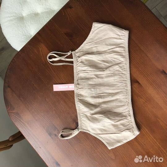 Топ лиф бандо zara h&m lime новый L