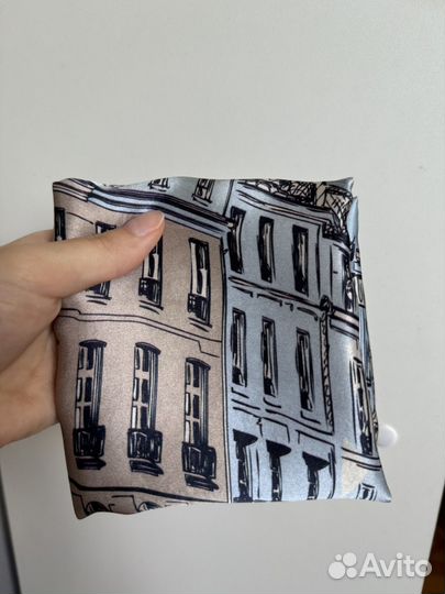 Павловопосадский платок шелковый 89х89 новый