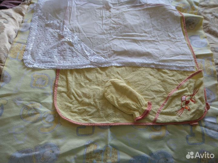 Одеяло, полотенце, кружевная пеленка