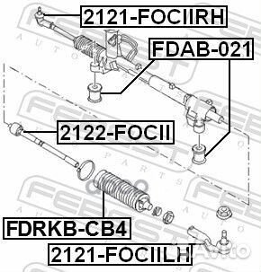 Пыльник рулевой рейки ford focus CB4 2008-2011