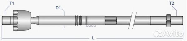 CI-AX-8762 Тяга рулевая citroen C5 08- лев/прав