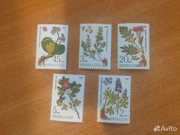 Почтовые марки флора и фауна 2