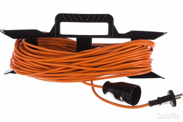 Удлинитель на рамке 30м (пвс 2х0,75) glanzen