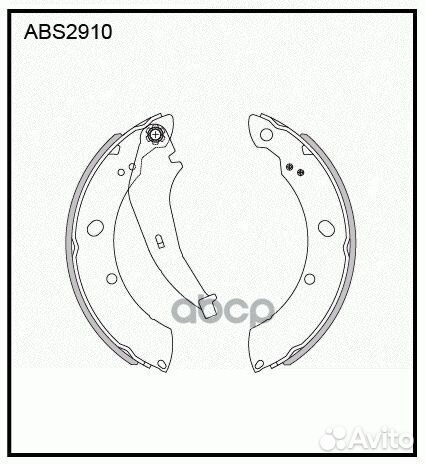 Колодки тормозные барабанные зад ABS2910 AL