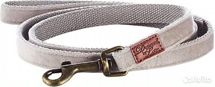 Beeztees 747000 Поводок вельветовый Velura серый 1