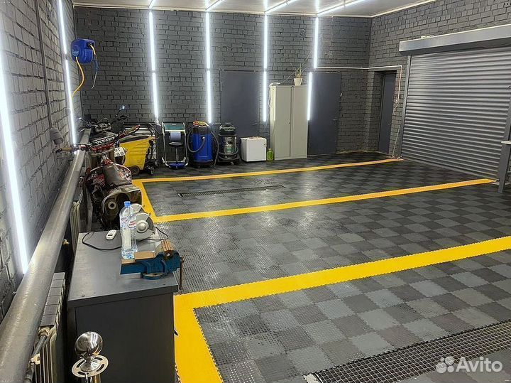 Пвх плитка для гаража