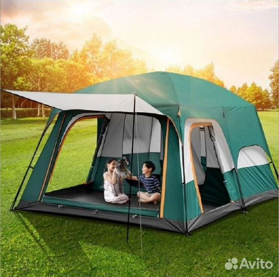 Палатка 10 местная с тамбуром большая