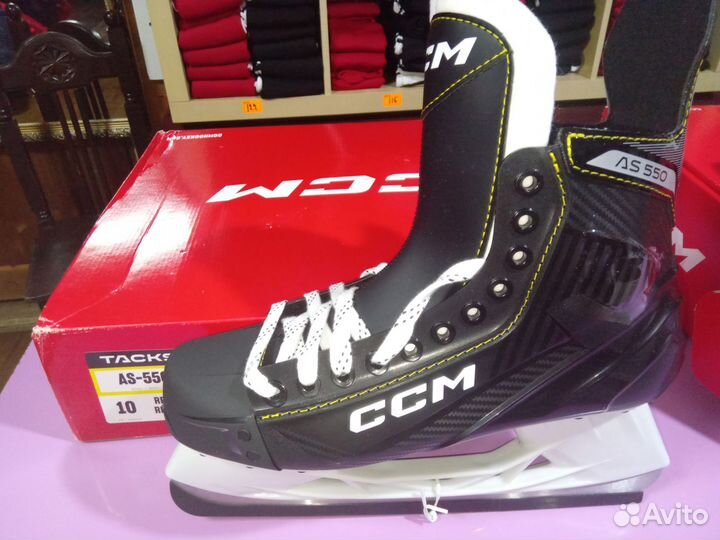 Коньки хоккейные CCM tacks AS-550 SR10 размер 45.5