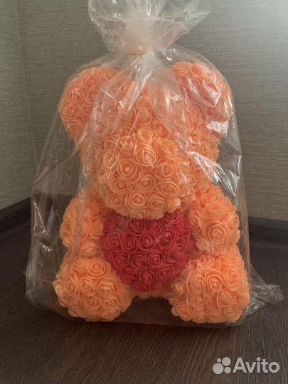 Мишка из роз 40 см