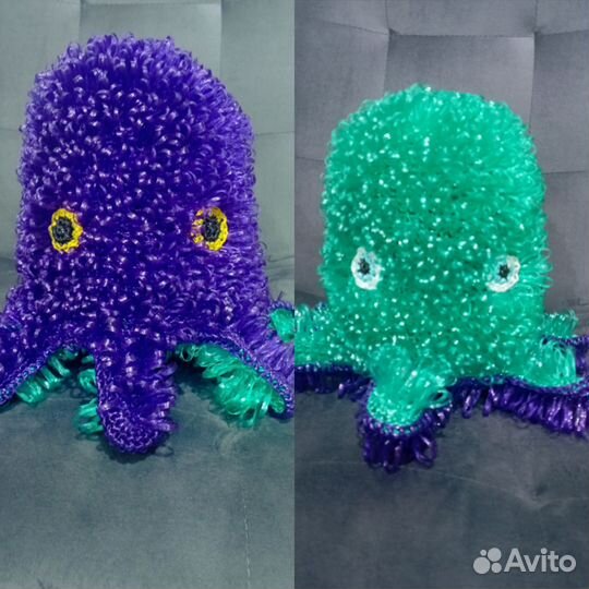 Мочалка игрушка Осьминожка