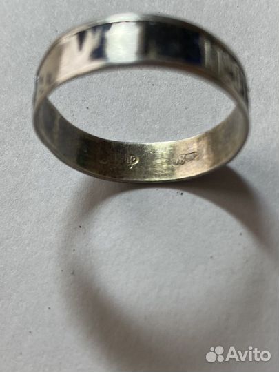 Серебряное кольцо 19 век