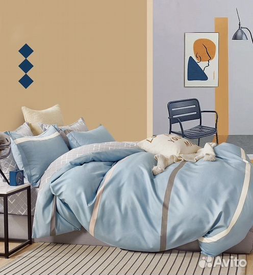 Постельное белье простынь на резинке по кругу